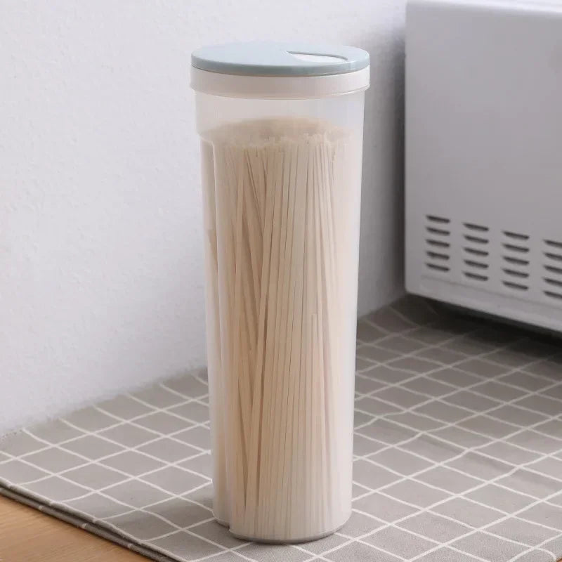 Food Storage Box Airtight Sealed Containers Fruit and Vegetable Storage Box for Cereal Spaghetti Noodle Wheat Pasta Organizer.