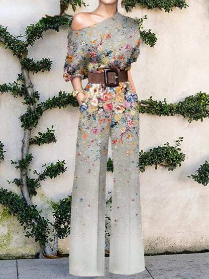 Women Jumpsuits New In Spring Autumn Female Chic Elegant Office Lady Wide Leg Pants Bodysuits Jump Suits for Women One Pieces.