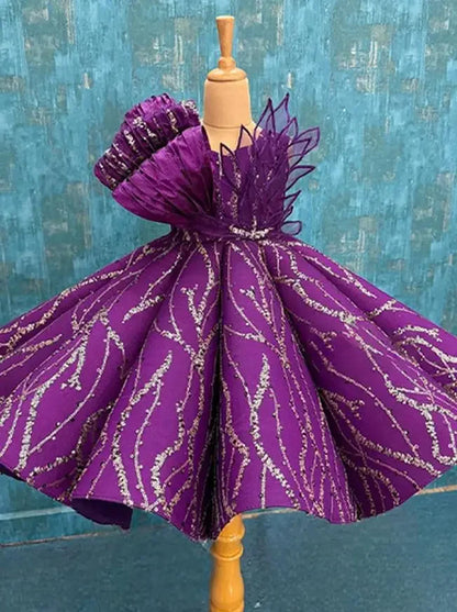 2024 kinder Laufsteg Abendkleid Host der Leistung Kleidung Hochzeit Geburtstag Party Blumen Mädchen Kleid A3705.