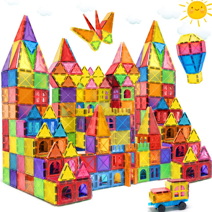 40/64/100PCS Magnetic Building Blocks Montessori  Educational Constructor Toys Set For Kids Game For Boys Girl Gifts.