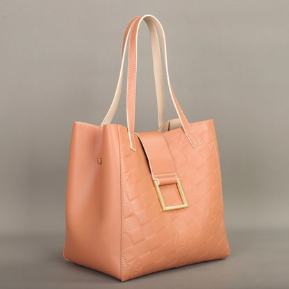 PG Lady Light Luxury High-End Design Large Capacity 2025 New Fashion PU Artificial Eco-Friendly Leather Single Shoulder Bag.