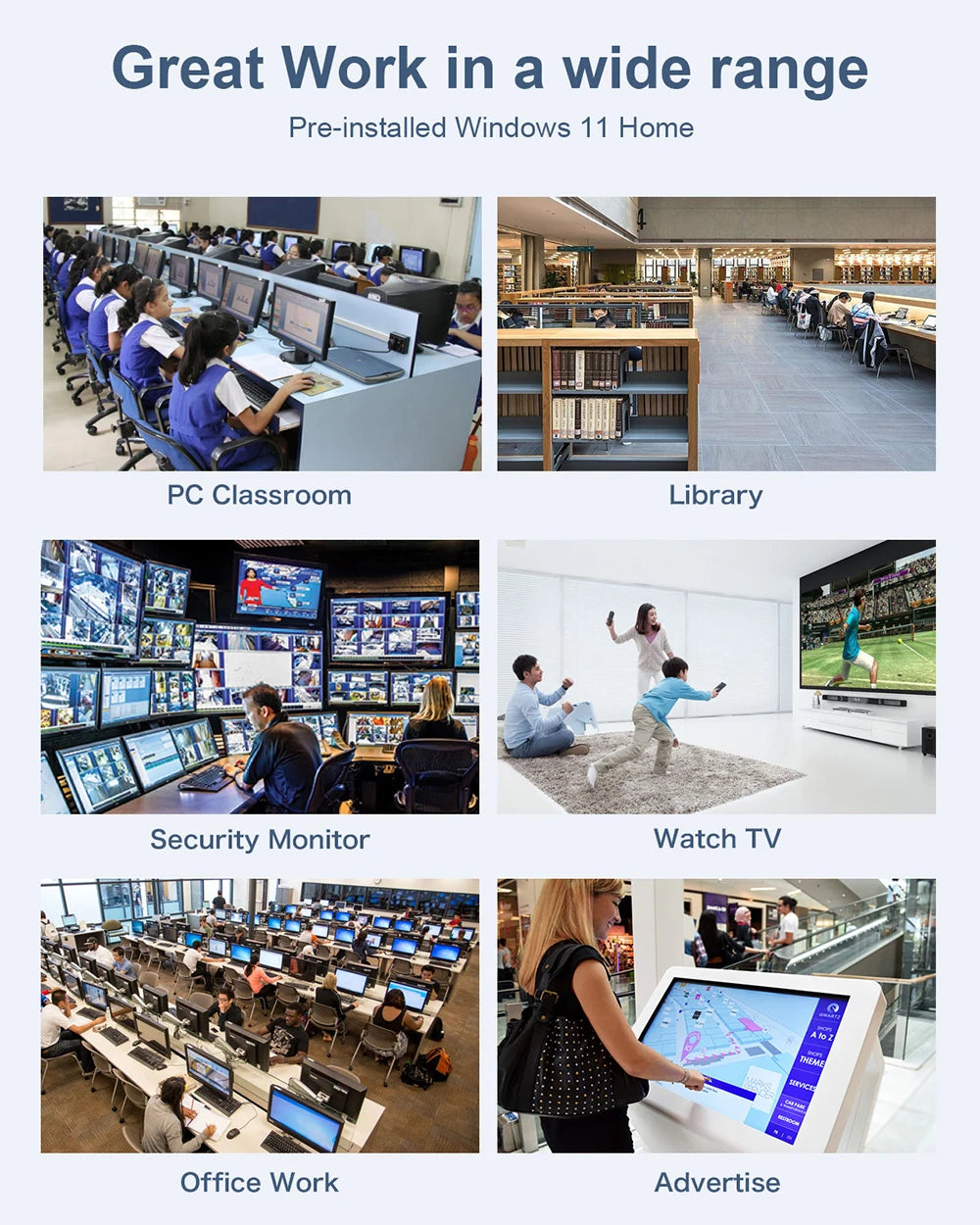 MLLSE M2 Air Mini PC Intel Celeron N4000 CPU Window11 6GB RAM 128GB ROM Dual-Band WiFi VGA Portable Mini Computer BT4.2.