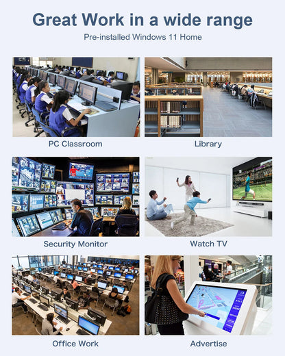 MLLSE M2 Air Mini PC Intel Celeron N4000 CPU Window11 6GB RAM 128GB ROM Dual-Band WiFi VGA Portable Mini Computer BT4.2.