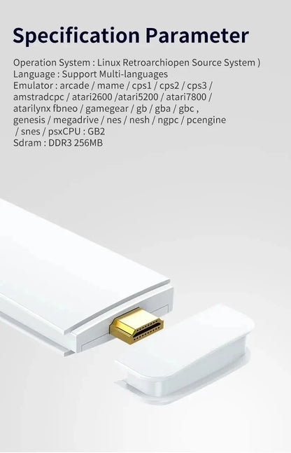 128G Game Stick M15 4K Video TV Game Console Wireless Gamepads Video Game 64G 40000+/50000+ Classic Arcade Games HD Two-player.