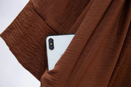 2 Bilder Muslimische Sets Muslim Jilbab Zwei Stücke Frauen Heraus Abaya Lose Strickjacke Mantel Ärmelloses Innenkleid Gebetskleidung mit Gürtel.