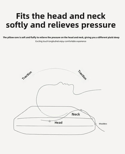 1pc Soft Filling Sleeping Pillows for Home Bed Almohadas Para Dormir High Quality Pillow 48x74cm Washable Neck Cushion.
