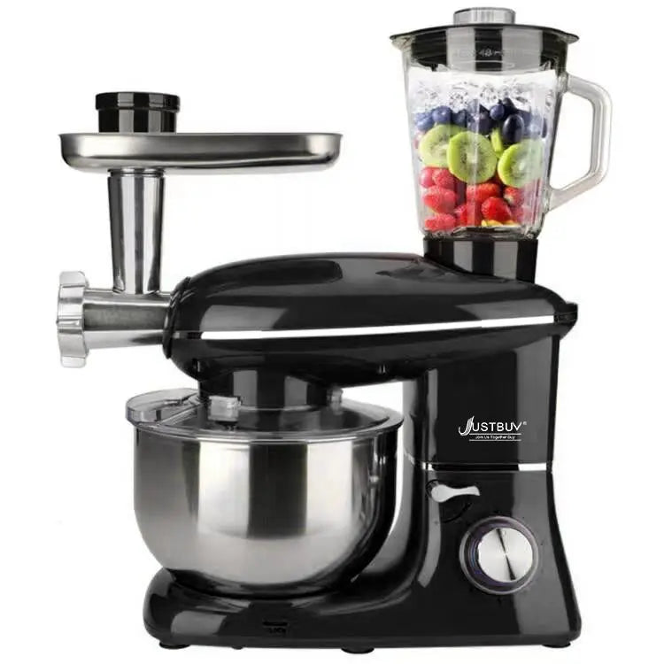 Kitchen Food Processor With Juicer Meat Grinder Chopper Stand Cream Egg Whisk Mixer  Blender Cake Dough Bread Maker Machine.