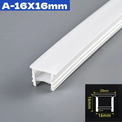 1M-10M Rimless LED Neon Rope Lamp Silicone Tube Diffuser Channel For WS2811 WS2812B Recessed Outdoor Ribbon Flexible Strip Light