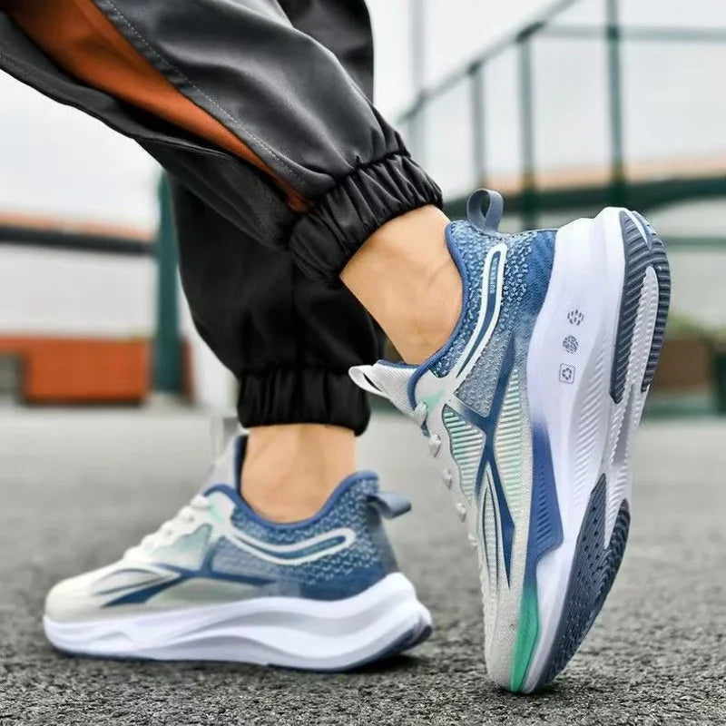 Outdoor Men Running Shoes Breathable Male Casual Walking Sneakers Lightweight Sport Shoes Comfortable Athletic Training Footwear.