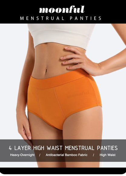 Menstruation Panties High Waist Abundant Flow Menstrual Panties Woman Absorbent Period Underwear Incontinence Briefs Ladies.