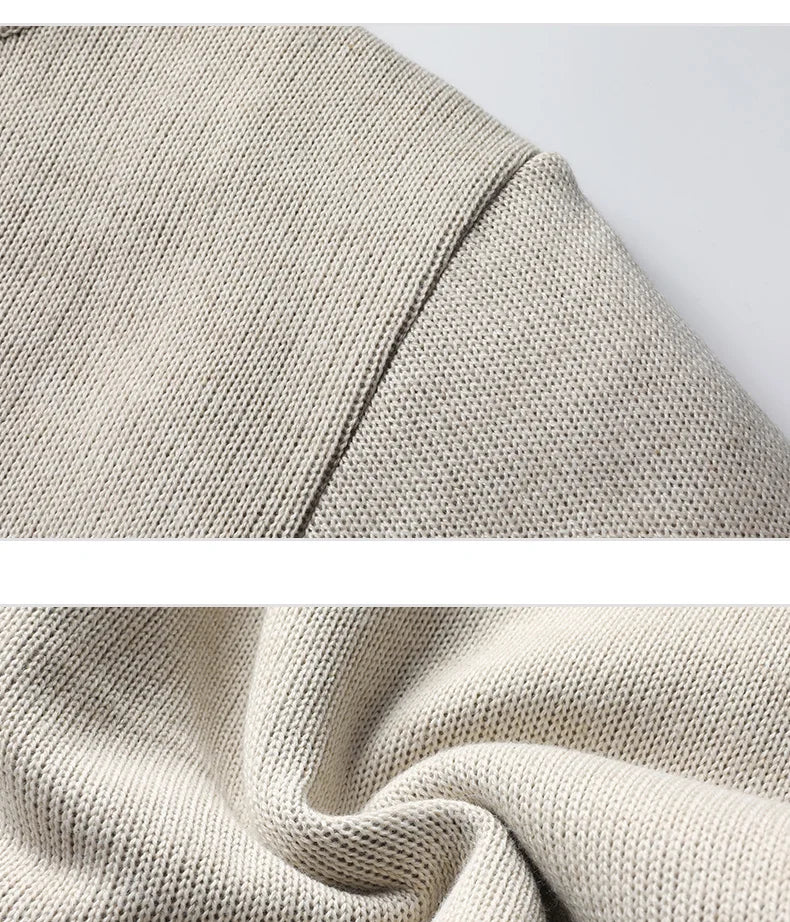 Men's Winter Fleece Pullover Knit Sweater Wool Plus Velvet Clothing Thick Warm O-neck Jumpers Fashion Y2K Knitwear.