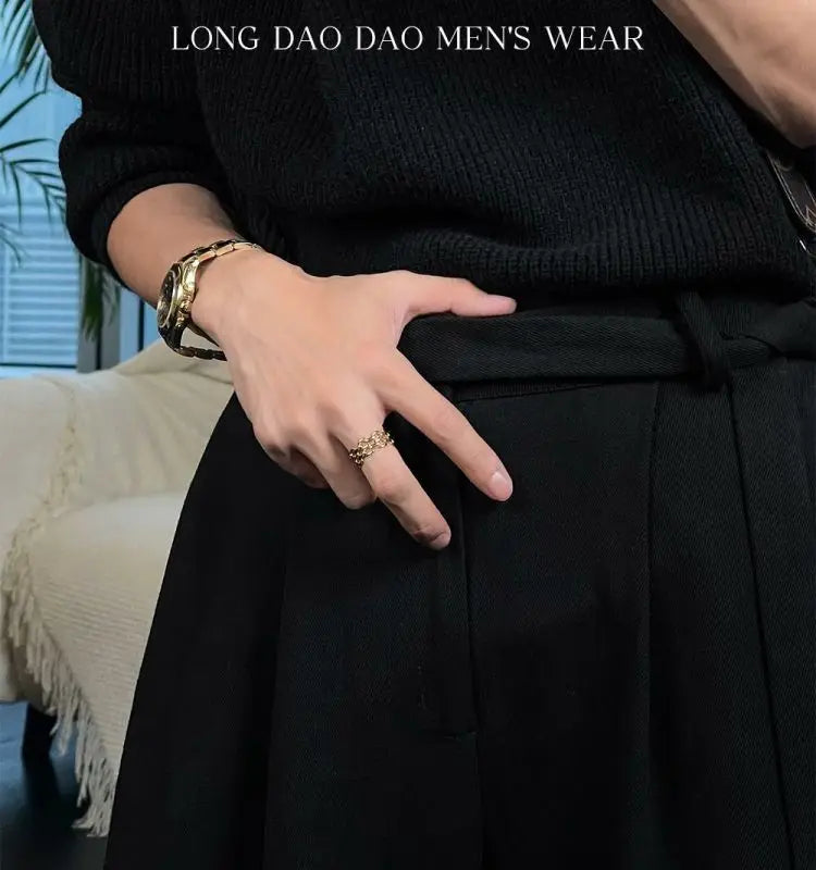 Vintage Trend Casual Autumn Winter New Men Turtleneck Solid Button Fashion Luxury Business Long Sleeve Pullovers Knitted Tops.