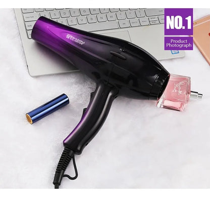 High-Power Ionic Hair Dryer Fast Heating and Hot/Cold 9 Gears Adjustment Home Professional Hairdryer Blow Dryer with Accessories