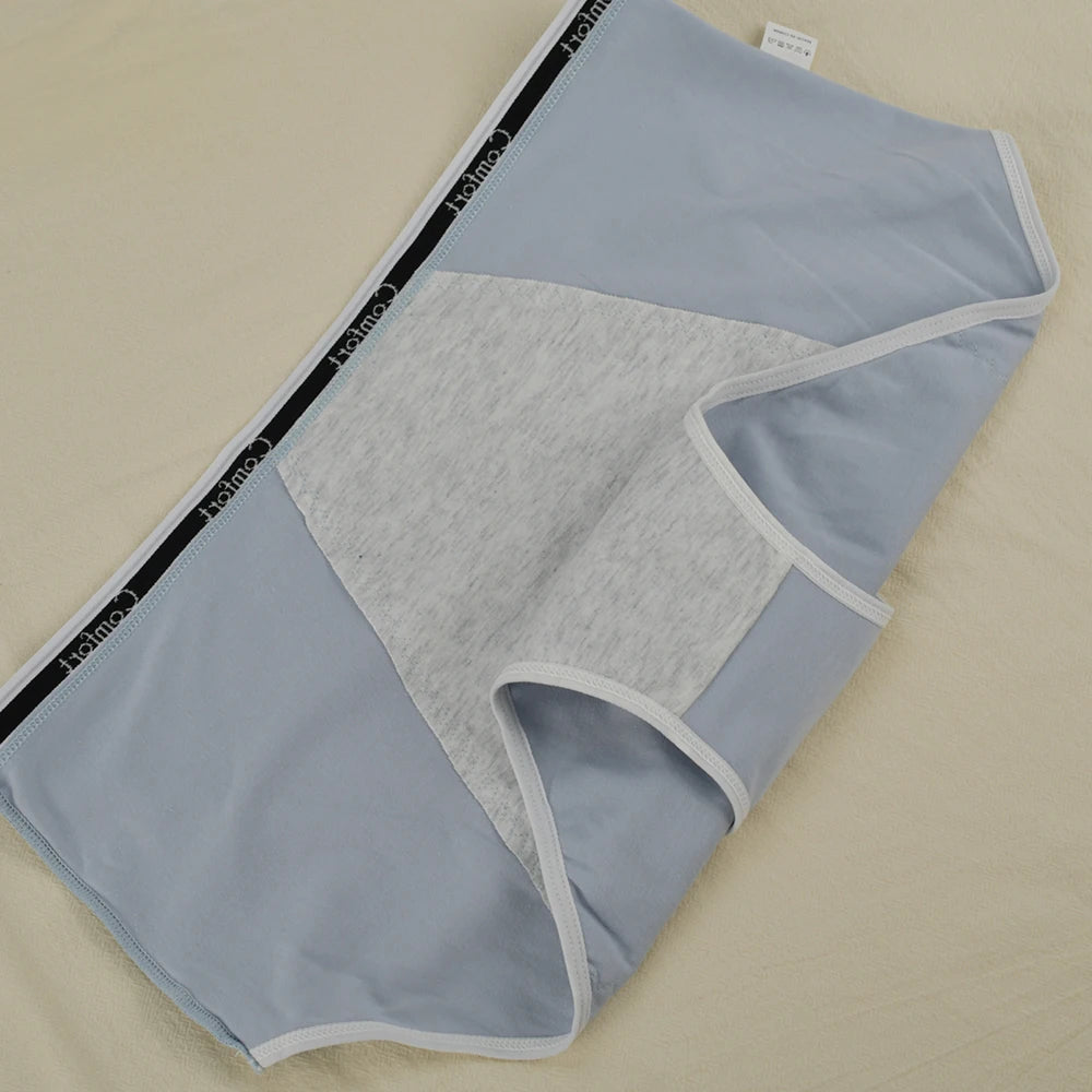 ‌1pc Women's Maternity Menstrual Panties Anti-Side Leakage High Waist Cotton Physiological Period Underwear for Ladies‌ 40-100kg.