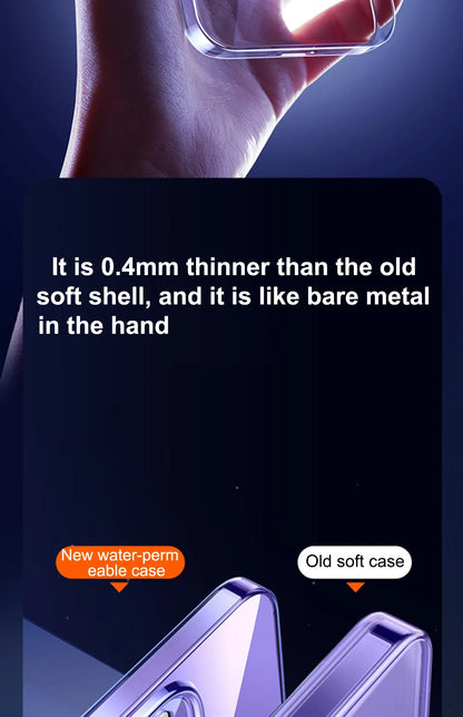 Ultra Thin PC Hard Crystal Clear Case For iPhone 17 16 15 14 Plus 13 12 11 Pro Max XR Glossy Transparent Camera Protection Cover.