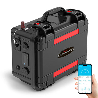 New12V100Ah LiFePo4 Battery 120AH 150AH200AH 12v Rechargeable Lithium Battery Pack300A With Bluetooth BMS for Comping Solar Boat.