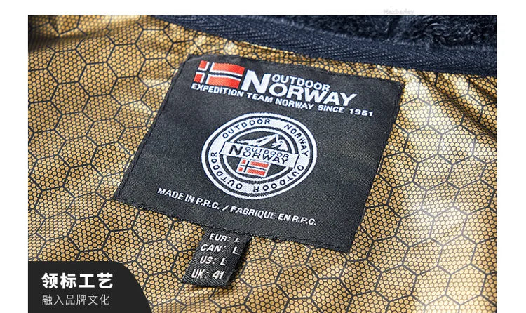 Maxbarley Winter Sportswear Set Mens Retro Training Thick Fleece Jacket + Pants Two Piece Set Casual Ski Running Tracksuit Suit