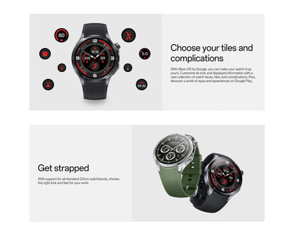 Global Version OnePlus Watch 3 Smart Watch 1.50inches LTPO  AMOLED Display Snapdragon W5 Processor Dual Frequency GPS Wear OS