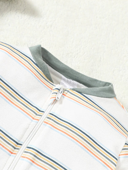 Zweiteiliger, langärmliger, einteiliger Strampler aus Bambusfaser für Säuglinge und Neugeborene, geeignet für Jungen und Mädchen im Frühling und Herbst..