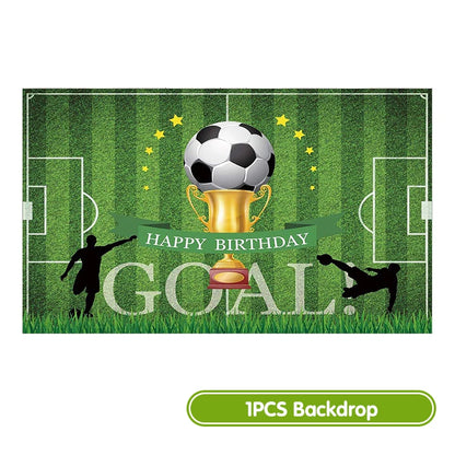 Fußball Geburtstag Dekoration Party Supplies Geschirr Luftballons Set Süßigkeiten Geschenkboxen Fußball Geburtstagsgeschenke Kinder Geburtstagsgeschenke