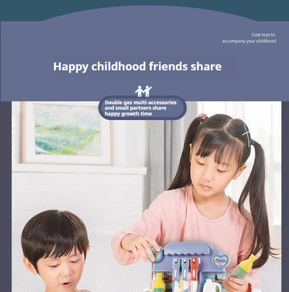 Simulated Kitchen Toys Kitchenware Lighting and Sounds Cooking Game Set Children Fun Educational Toy Educational Toys Boys Girls.