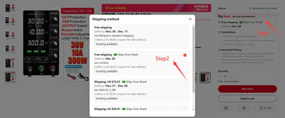 KUAIQU 5 Digits Programmable Adjustable Power Supply 30V 10A,Battery Simulation Tester,Real time Curve Display Voltage Current.