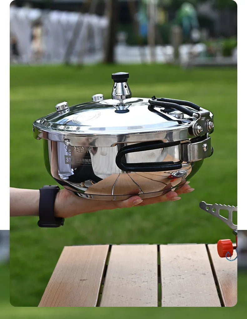Outdoor Small Cap Pressure Pot Mini Portable Gas Pressure Pot Explosion proof Household Thickening.