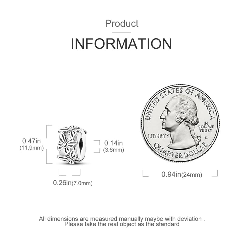 Silver Clasp 925 Sterling Silver CZ pave Clip Charms Daisy Beads Stopper Safety Chain fit Original Bangle Bracelet Jewelry Clip