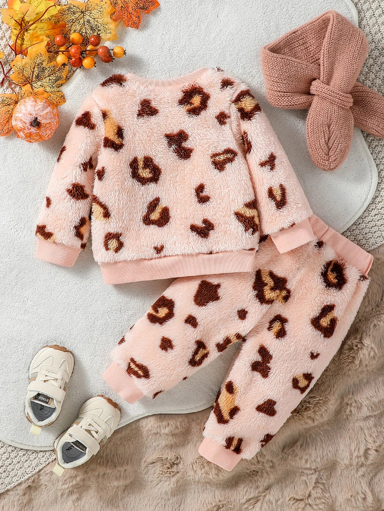 2024 neue Stil 6M-3Y Baby Unisex 2 stück Säuglings/Kleinkind Winter Niedlichen Kleinen Bären Plüsch Pullover Hosen Casual set.