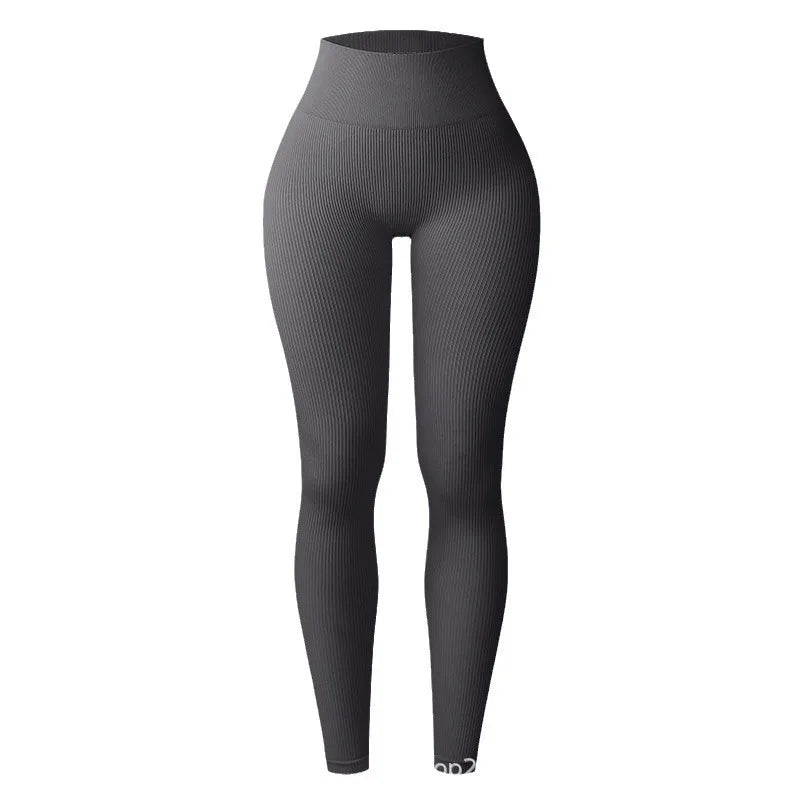 Thread Knited Leggings Frauen Nahtlose Dünne Strumpfhosen Gym Training Laufen Hohe Taille Hüfte Heben Hohe Elastische Yoga Fitness Hosen.