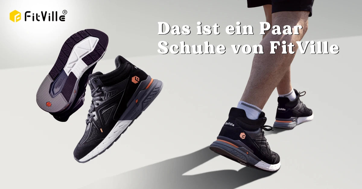 FitVille Herren-High-Top-Basketballschuhe, verbreitert, leicht, lässig, atmungsaktiv, für männliche geschwollene Füße, lindert Schmerzen.
