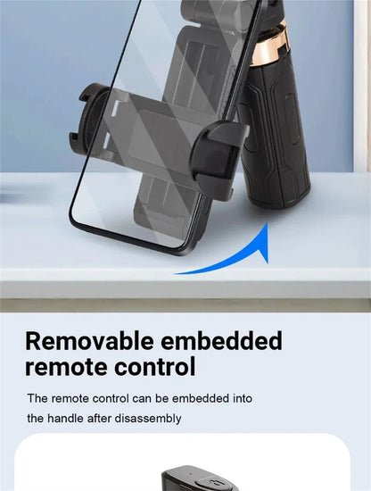 FANGTUOSI Mini Selfie Stick Portable Phone Holder Shooting Aid Versatile Integrated Design Bluetooth Remote For Live Broadcas.