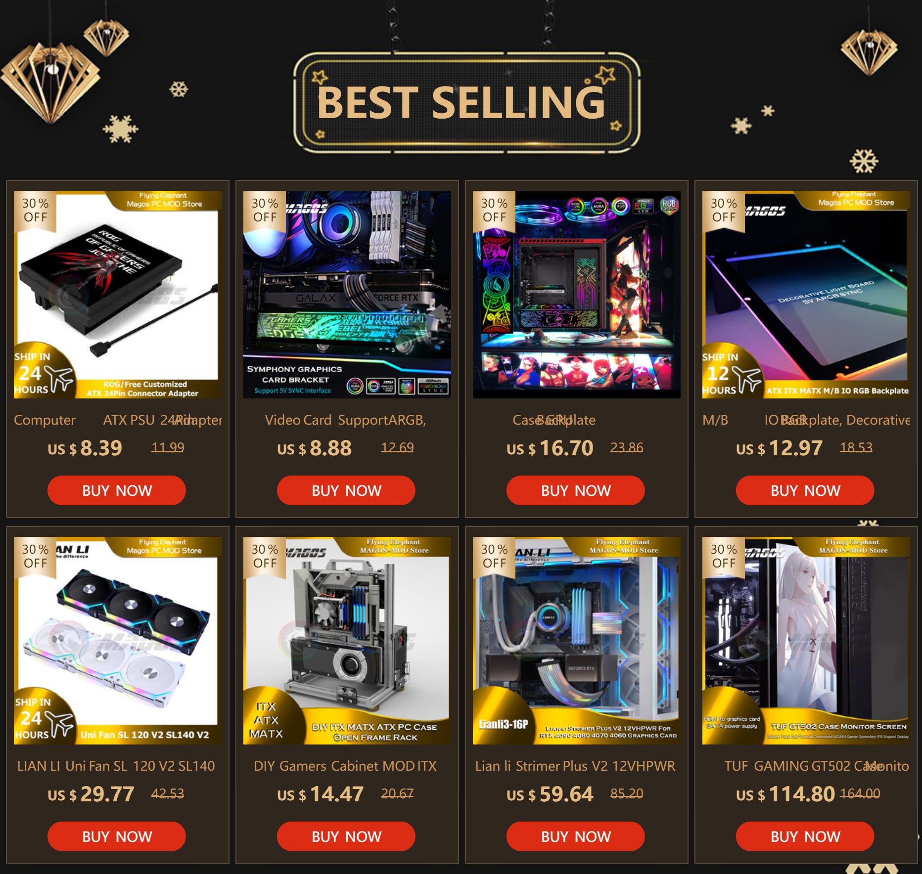 DIY Gamers Cabinet MOD ITX MATX PC Case Open Frame Aluminum Creative ATX Tower Desktop Gaming Computer Chassis Rack.