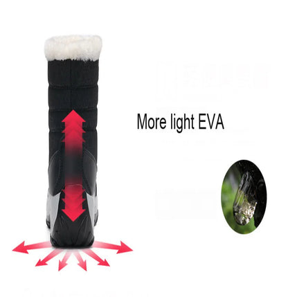 Women's Boots Lightweight Fur Boots Ankle Heels Winter Shoes Woman Fashion White Platform Botas Mujer Snow Boots Winter Footwear.