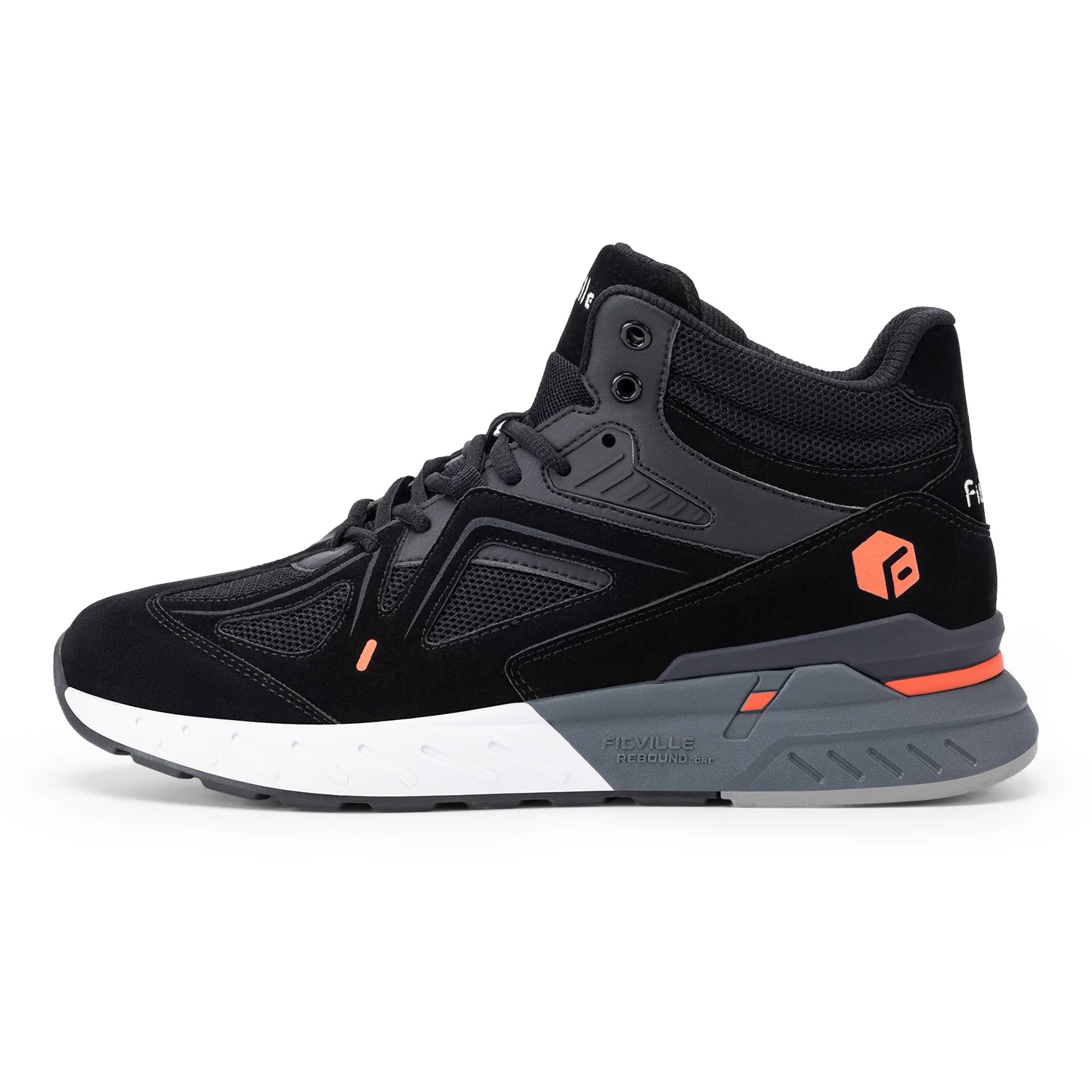 FitVille Herren-High-Top-Basketballschuhe, verbreitert, leicht, lässig, atmungsaktiv, für männliche geschwollene Füße, lindert Schmerzen.