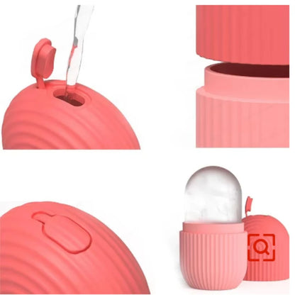 Ice Facial Roller Cube Beauty Lifting Ice Ball Face Massager Contouring Eye Roller Facial Treatment Reduce Acne Skin Care Tool.
