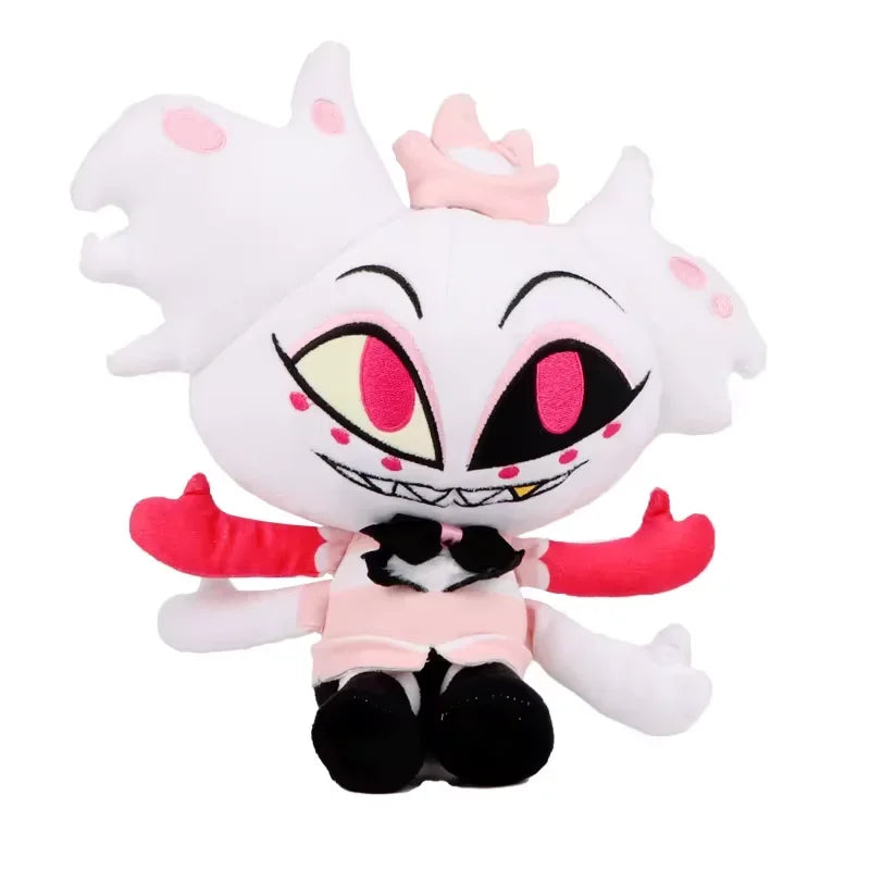 Hot Cat Plush Toy Funny Angel Dust Alastor TV Fans Collecting Gift Cute Cotton Stuffed Plush Doll Kids for Birthday Present.