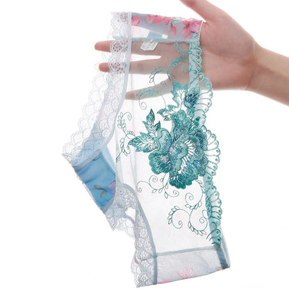 Briefs Underwear Lace M-3XL Nylon Panties Pink Purple Red Rose Red Transparent Underwear Black White New Stylish.