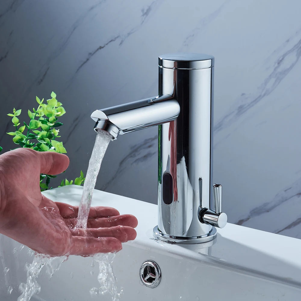 Infrared Bathroom Tap Bathroom Single Lever Faucets non-contact sink faucet Automatic Hand Basin Faucets