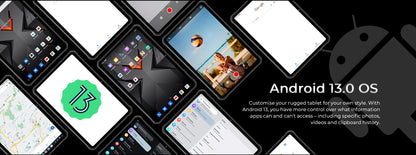 Rugged Tablets HOTWAV R7 12GB(6+6) 256GB 10.1'' 16MP+16MP Android 13.0 15600mAh large battery 20W Dual SIM 4G GPS.