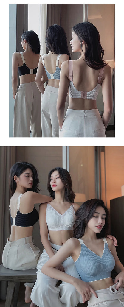 FallSweet Plus Size Bra Active Bras for Women Comfort Seamless Bralette Push Up Sport Brassiere Sexy Intimate Lingerie.