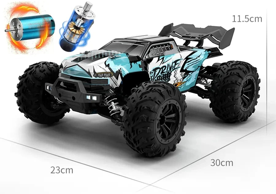 4WD Remote Control Car Off Road 4x4 RC High Speed Buggy Truck Super Brushless 50 or 80KM/H Fast Drift Racing Toy Kids Adults.