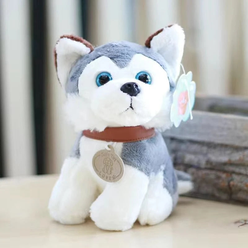 20CM Cute Puppy Plush Toy Kawaii Small Pet Dog Husky Golden Retriever Doll Send Children Birthday Christmas Gift.