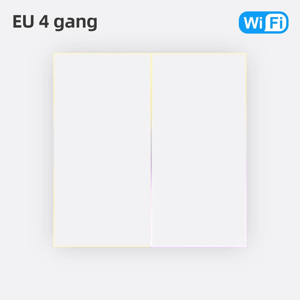 AVATTO Tuya Zigbee/WiFi Smart Lichtschalter mit Neutralleiter, Tasten-Rebound-Schalter mit Umgebungslicht-Unterstützung Alexa Google Home
