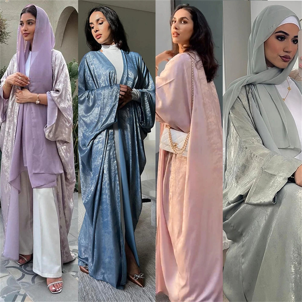 Ramadan Eid Open Dubai Luxury Abaya Damen Modest Kimono Coat 2025 Muslim for Women Islam Clothing Kebaya Robe Femme Musulmane.
