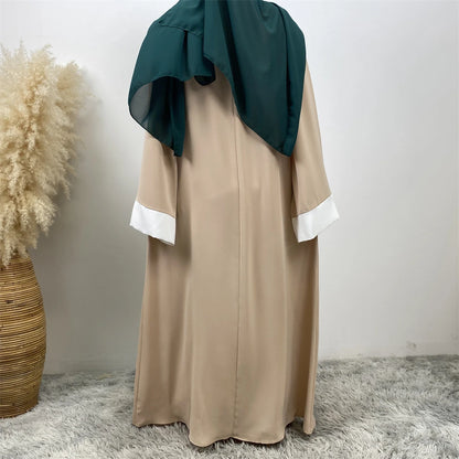 Ramadan Eid Muslimischen Abaya Dubai Luxus Spleißen Gefälschte Zwei Stücke Abayas Für Frauen Kaftan Modest Kleid Islam Kaftan Marocain Femme