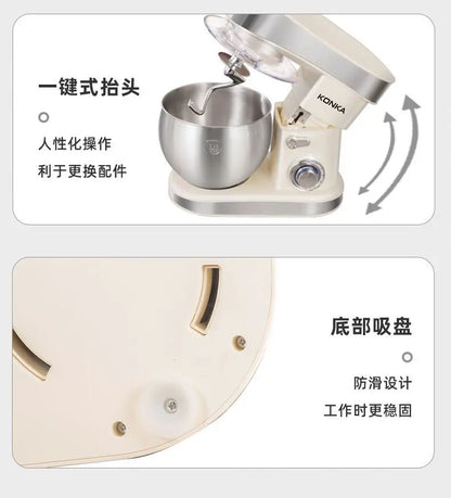 1500W stand Chef Machine mixer Multifunctional  Commercial Mixer Dough Mixer Household Small Automatic New electric blender 220V