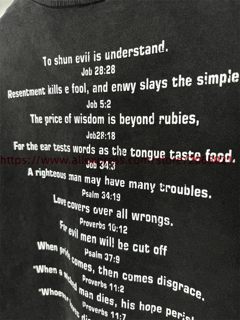 SAINT Vintage NIN Nine-inch Nail T-Shirts Best Quality Vintage Washed T Shirt Tee Tops