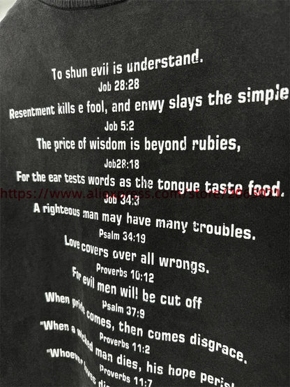 SAINT Vintage NIN Nine-inch Nail T-Shirts Best Quality Vintage Washed T Shirt Tee Tops