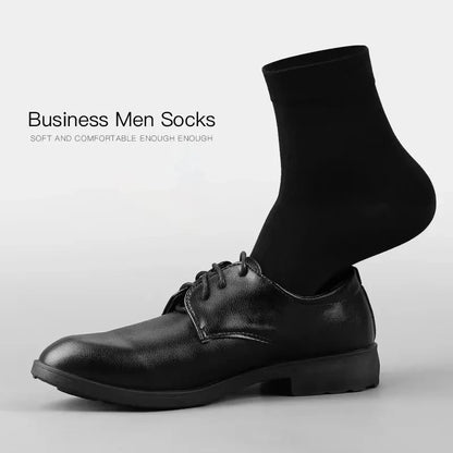 20Pcs/Lot Men's Pure Cotton Socks Plus Size Solid Color Casual Office Business Long Socks Breathable Soft Men's Socks EU39-48.